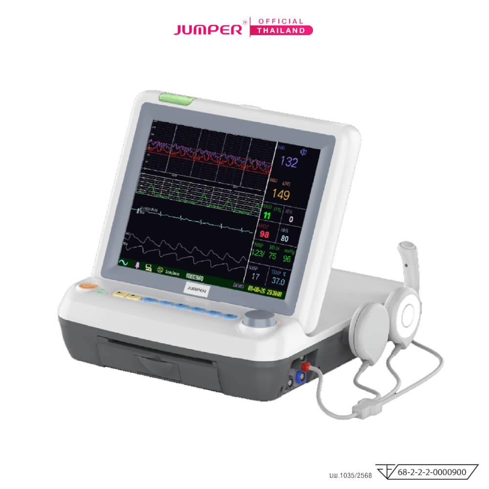เครื่องตรวจสุขภาพทารกในครรภ์และการบีบตัวมดลูก JUMPER รุ่น JPD-600P รับประกัน 5 ปี